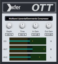 [多段压缩效果器] Xfer Records 公司的OTT  VST 效果器